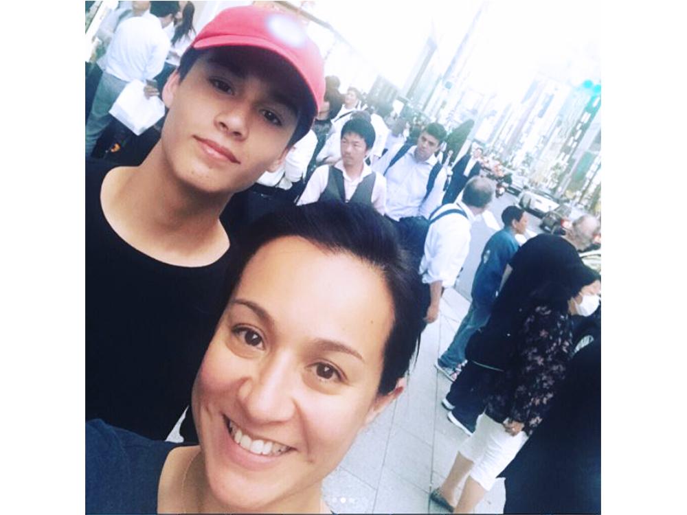 Mikee and her son, Robbie