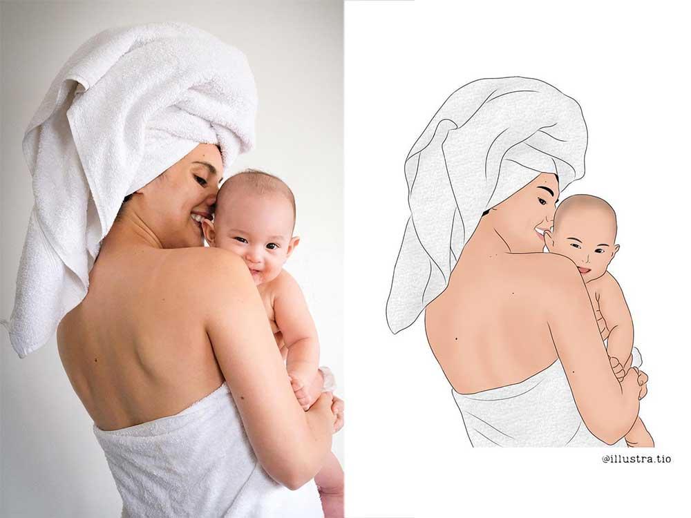 Max Collins and Baby Skye