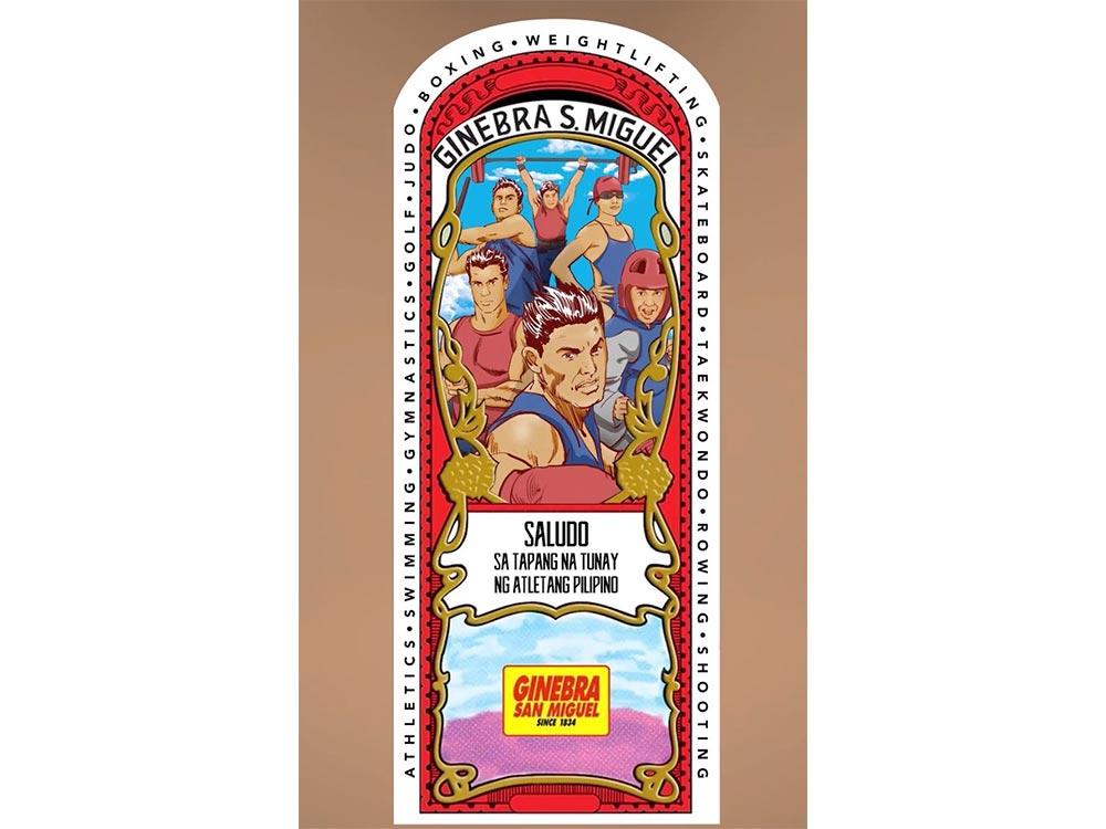 Ginebra's commemorative bottle