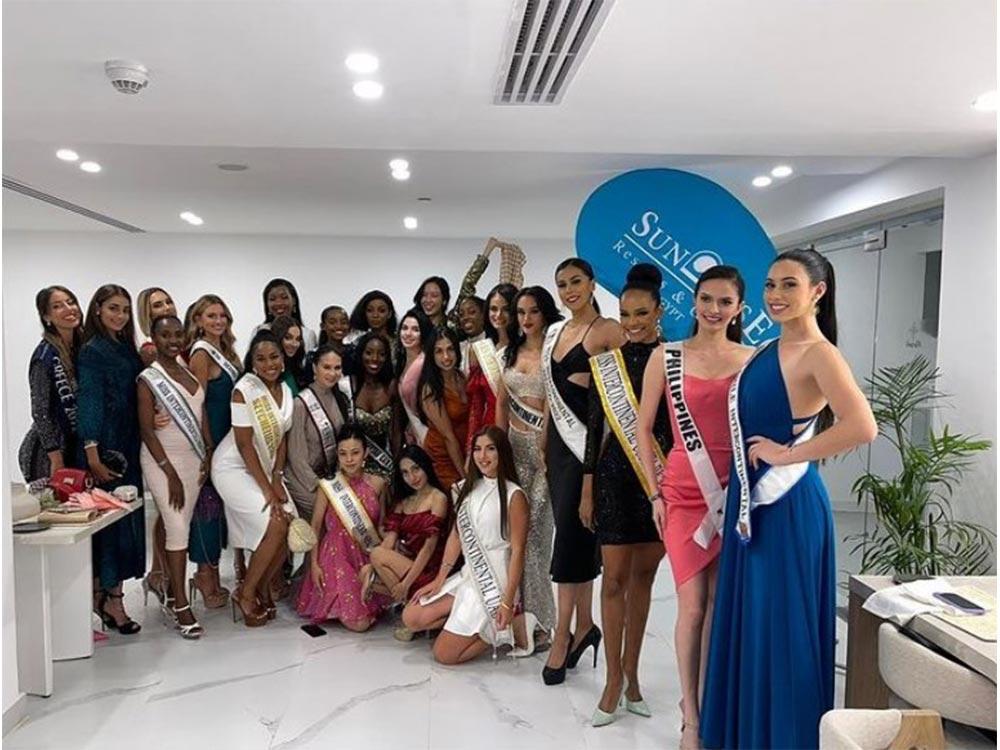 With the rest of the girls