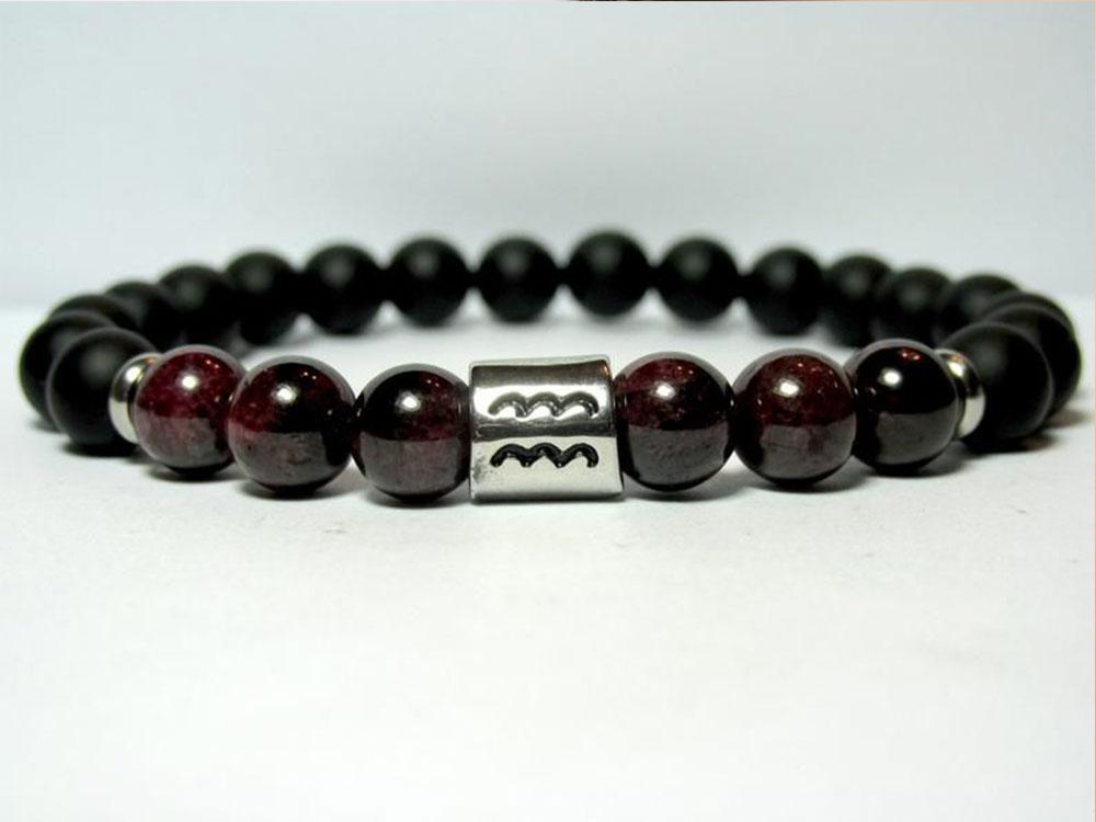Aquarius Birthstone Bracelet for Men  around P1,250