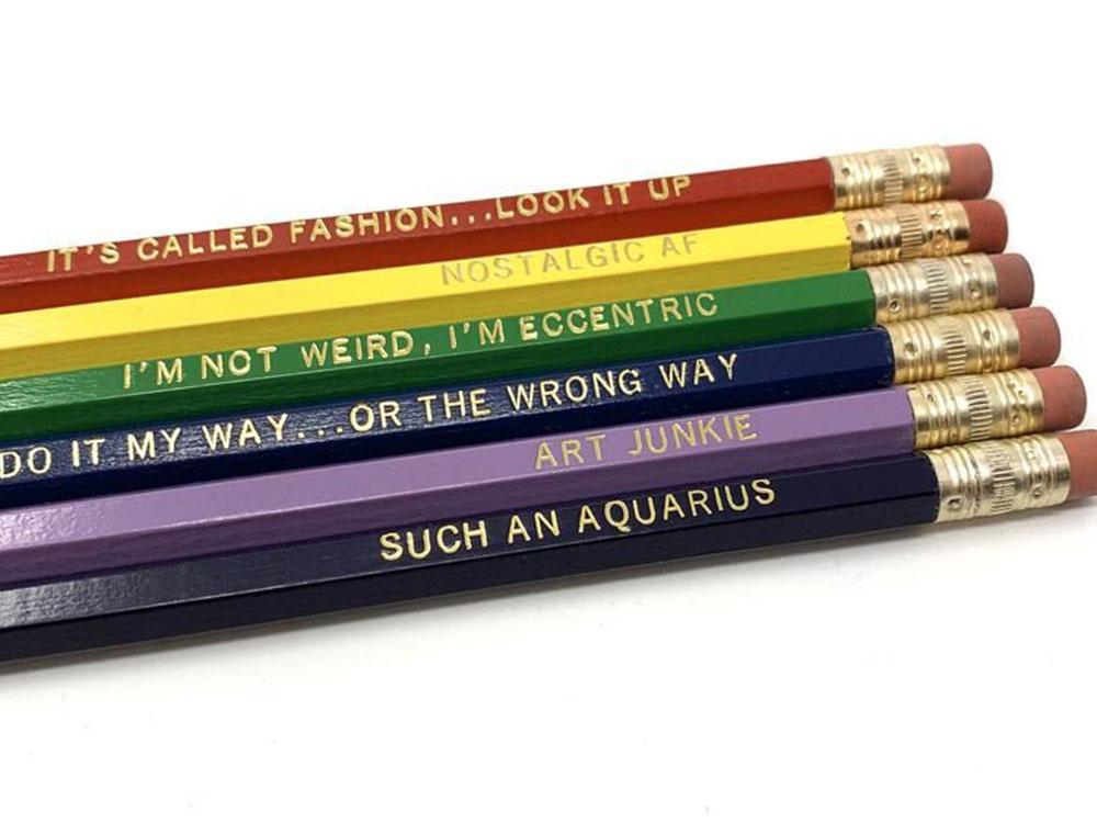 Funny Astrological Aquarius Pencil Set  around P530