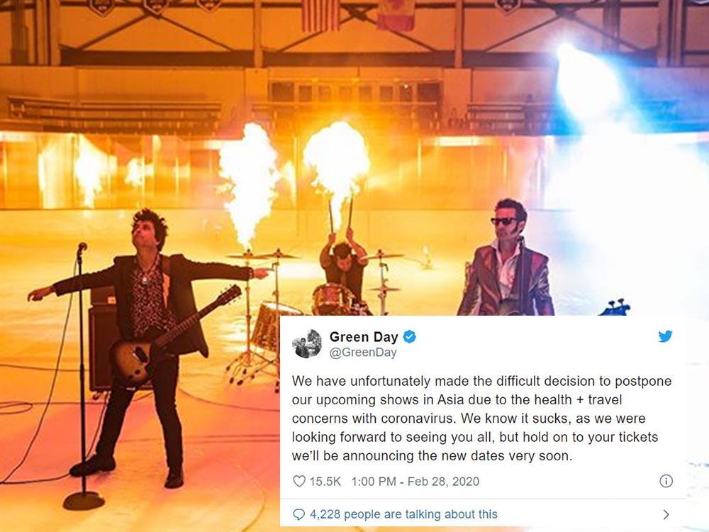 Green Day Asia Tour - Postponed