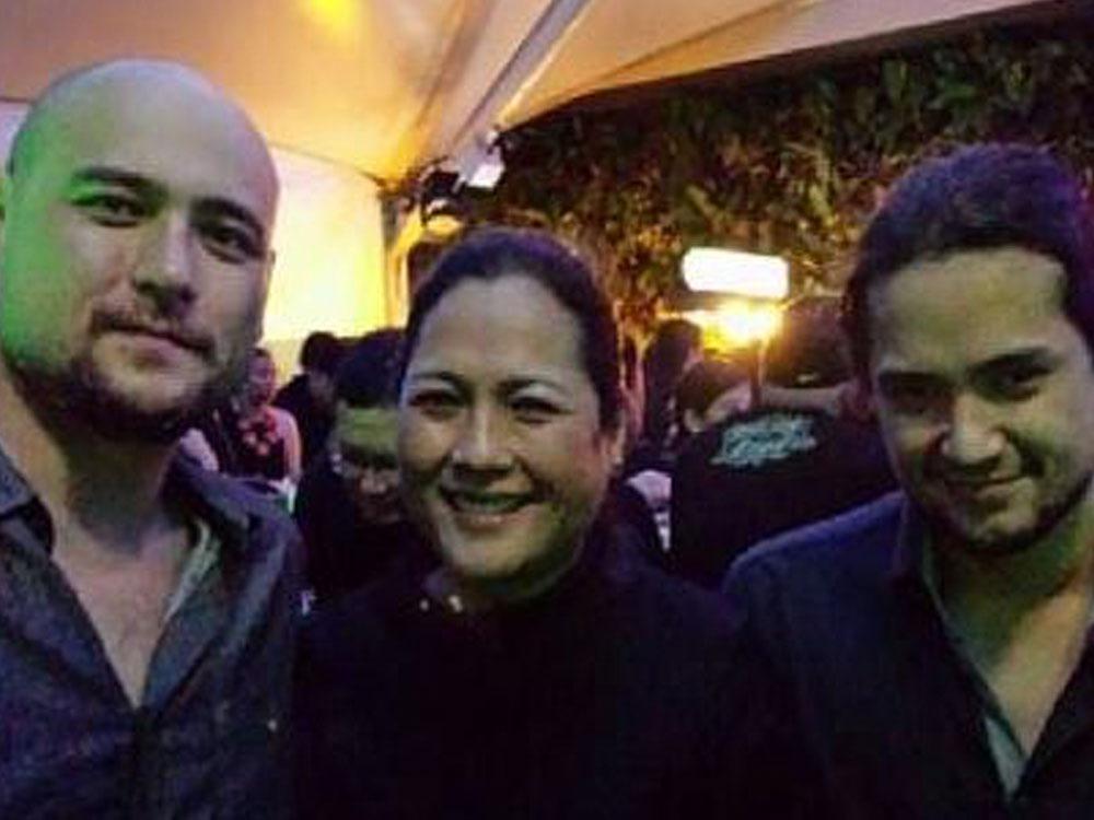 Gina Alajar with Ryan and Geoff Eigenmann