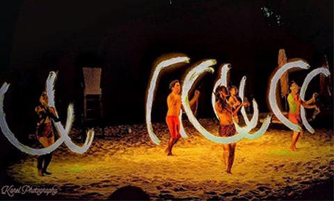 Fire dancers