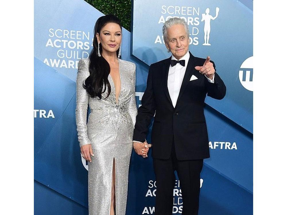Michael Kirk Douglas With Catherine Zeta-Jones