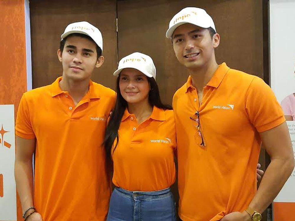 Bianca Umali with Inigo Pascual and Enzo Pineda