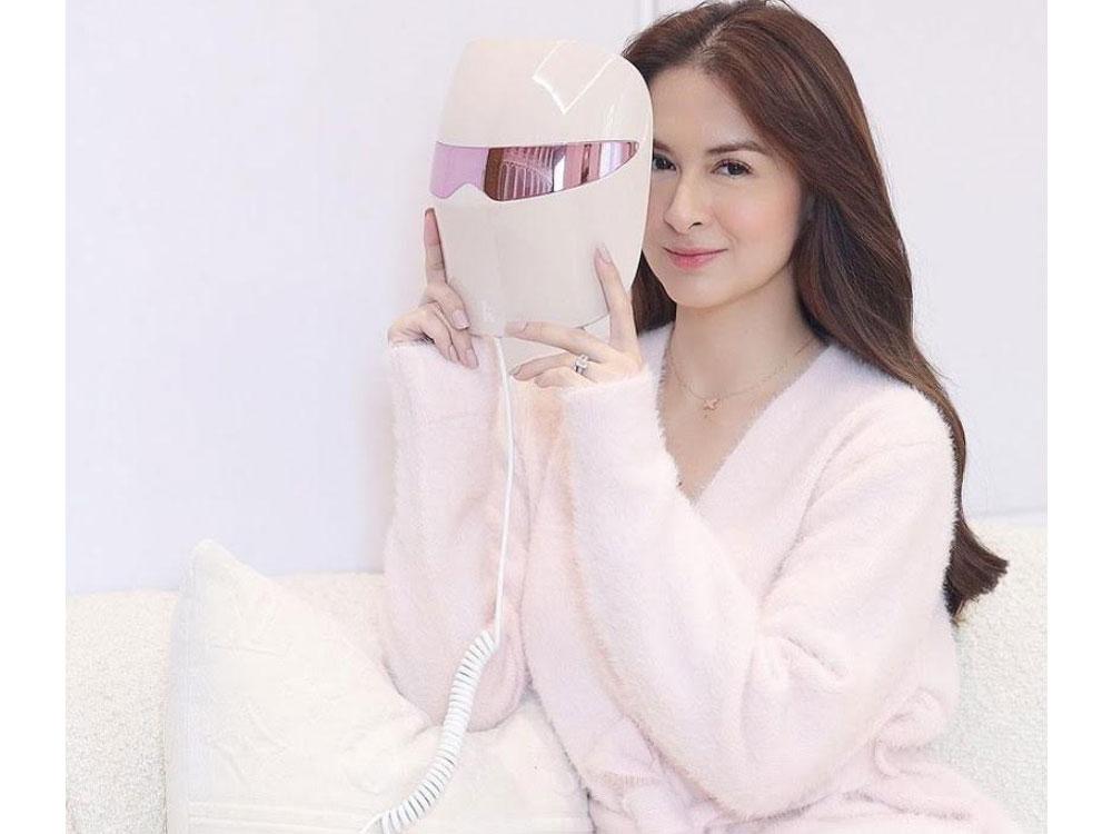 Rosy-cheeked in a robe