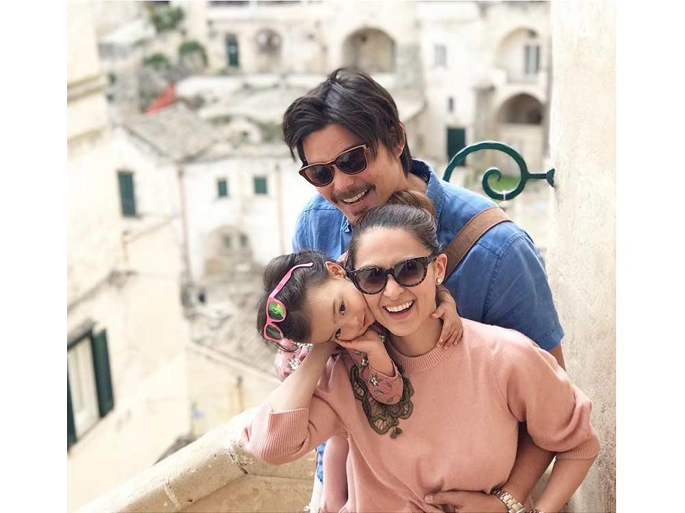 Dingdong Dantes, Marian Rivera and Baby Zia