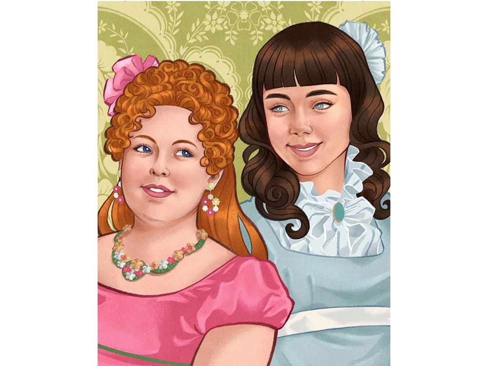 Penelope Featherington and Eloise Bridgerton from Bridgerton