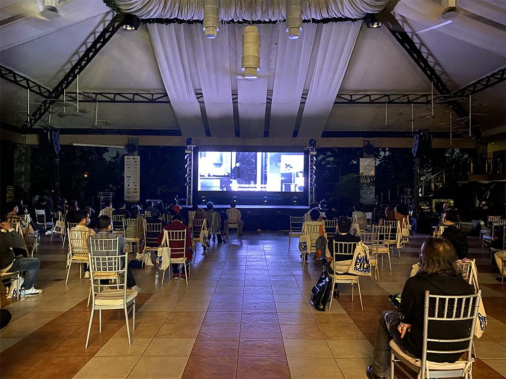 Parasite in black and white