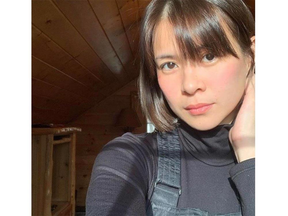 Straight hair with bangs