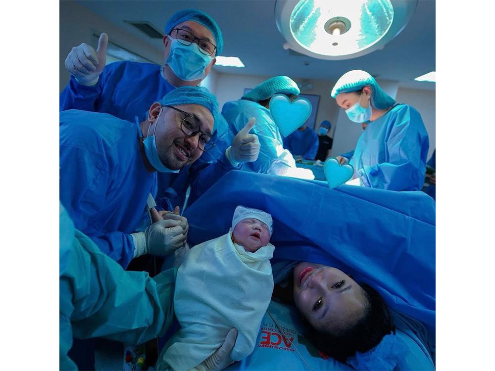 Toni Fowler and Vince Flores's child