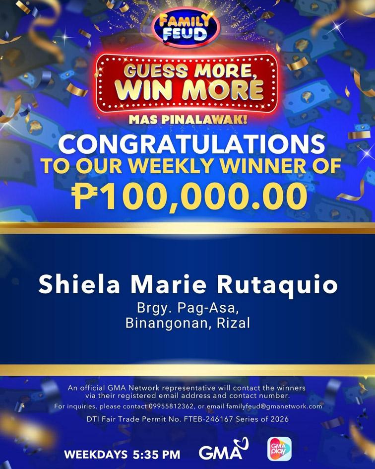 Winner of Php 100,000