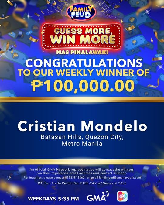 Winner of Php 100,000