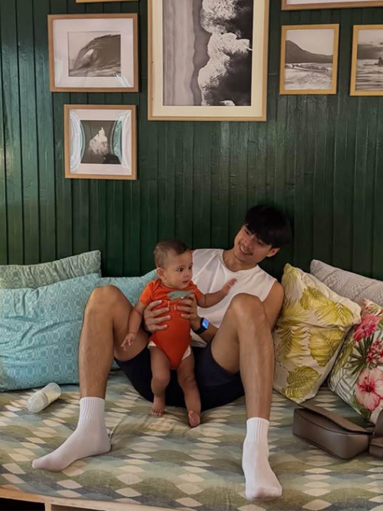 Mikael Daez and Baby Leon
