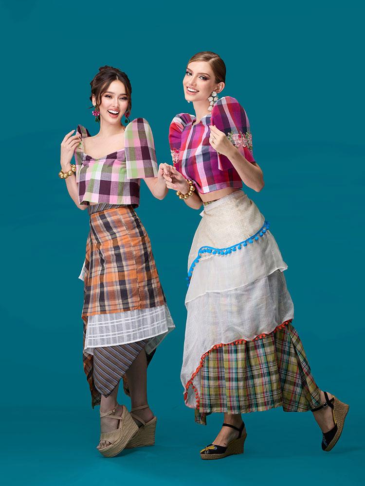 Filipiniana with a Filipina