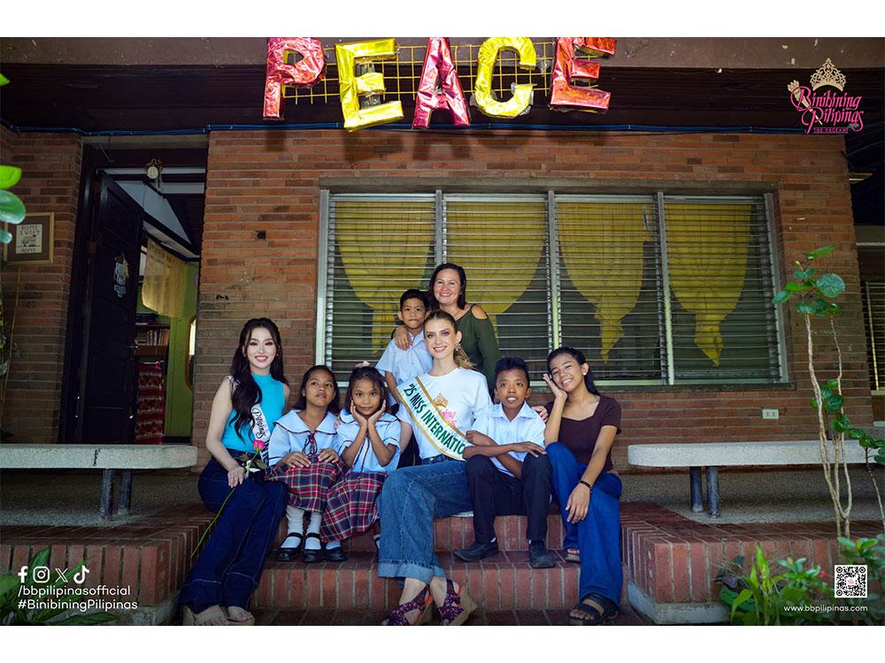 With the children