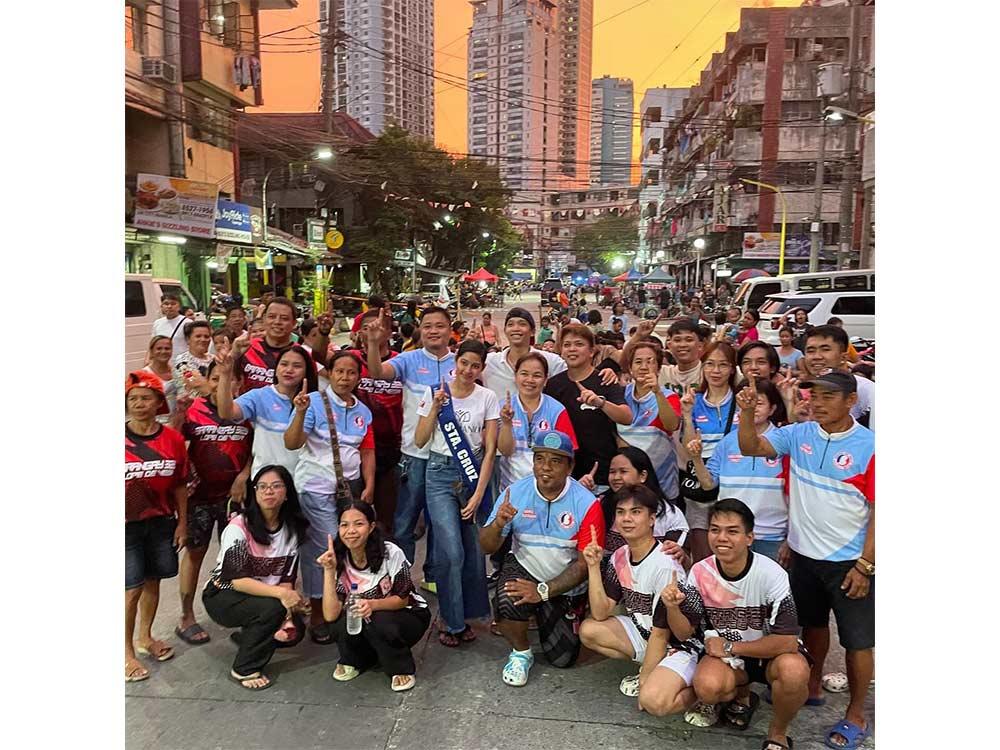 With local officials