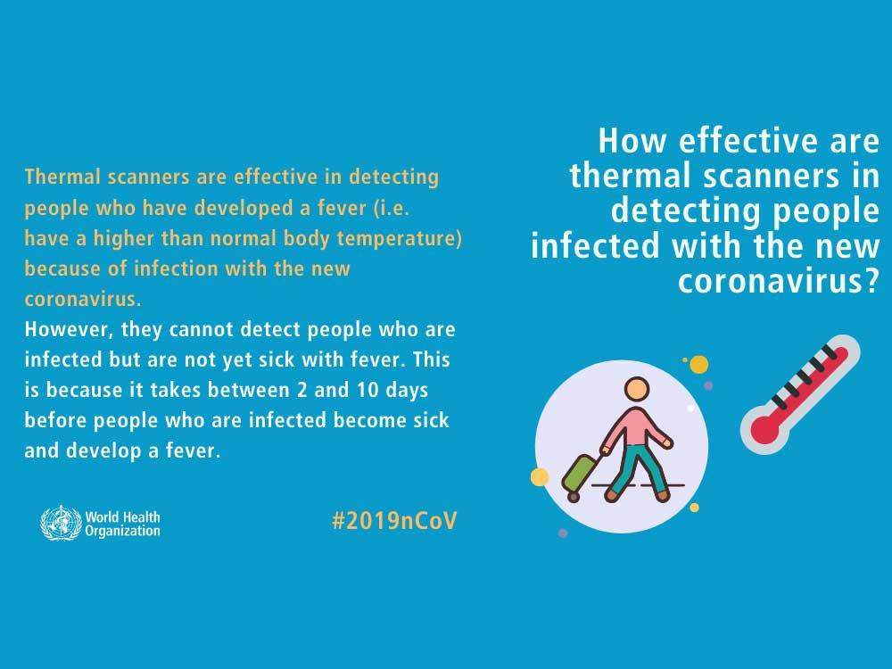 Can thermal scanner detect people infected with COVID-19?