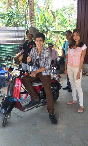 Andrea and Khmer actor