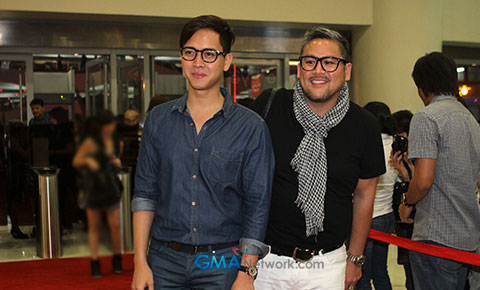 On the red carpet at the Jennifer Lopez Manila concert