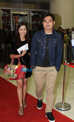 On the red carpet at the Jennifer Lopez Manila concert