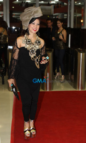 On the red carpet at the Jennifer Lopez Manila concert