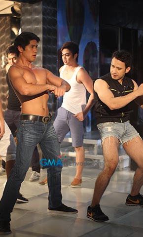 On the set of 'Magpakailanman' (Bayarang Adonis: The Kristoffer King Story)