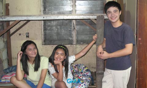 On the set of 'Mga Basang Sisiw'