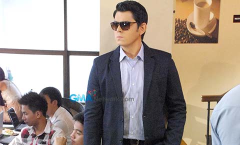 On the set of 'My Lady Boss' with Richard Gutierrez