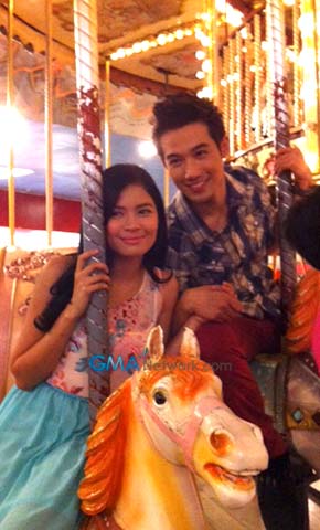 On the set of Magpakailanman: The Louise delos Reyes Story