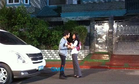 On the set of Magpakailanman: The Louise delos Reyes Story