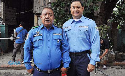 On the set of Magpakailanman's “Traffic Enforcer, Turon Bestseller”