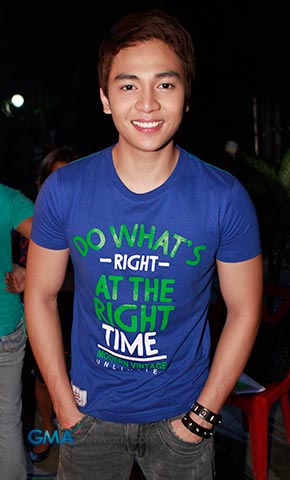 On the set with Aston, Isay and the gang of 'With A Smile'