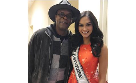Pia and Samuel Jackson