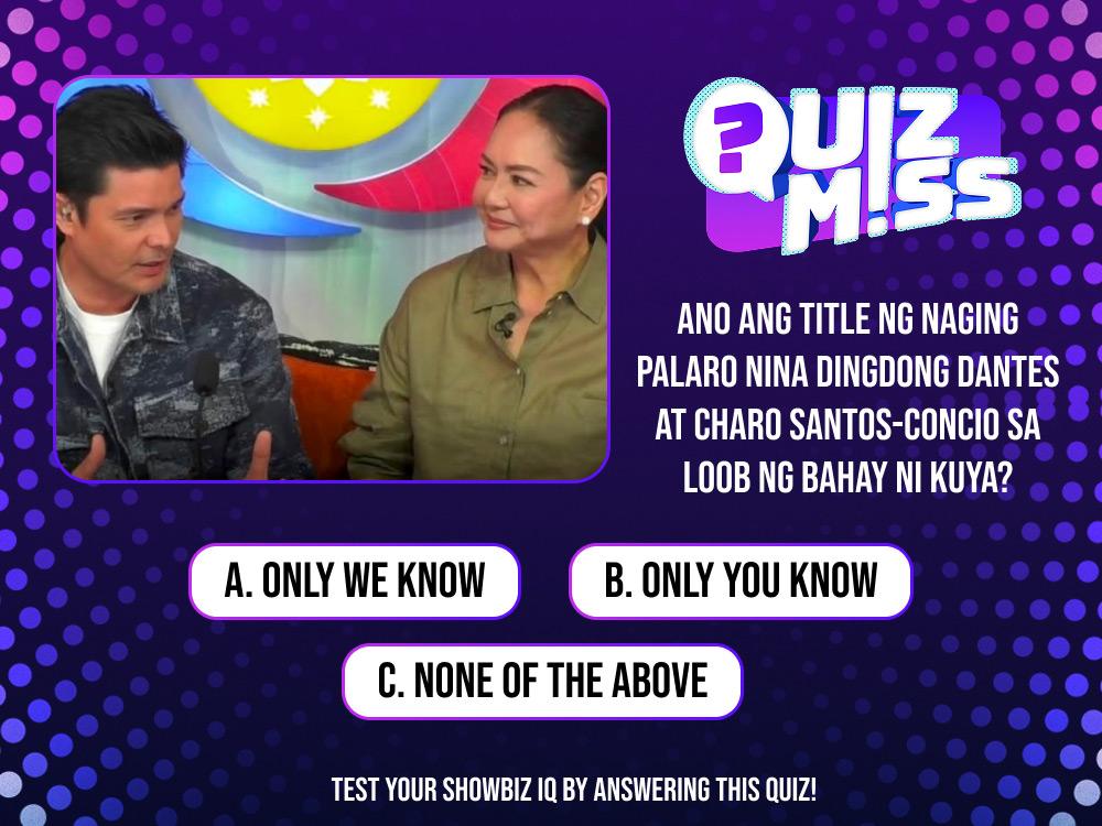 Dingdong Dantes and Charo Santos-Concio