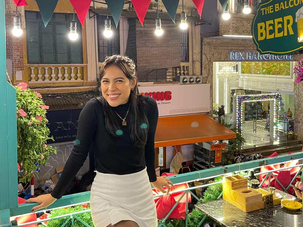 Dinner at the balcony