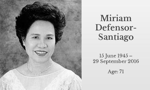 Miriam Defensor-Santiago