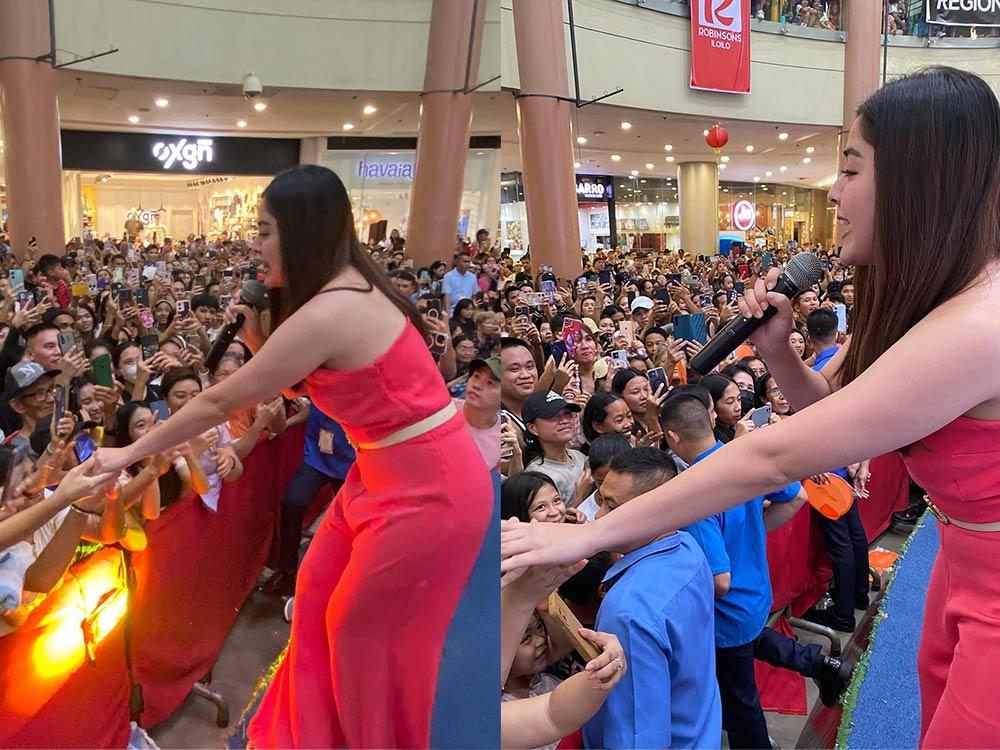 Cheering from the crowd