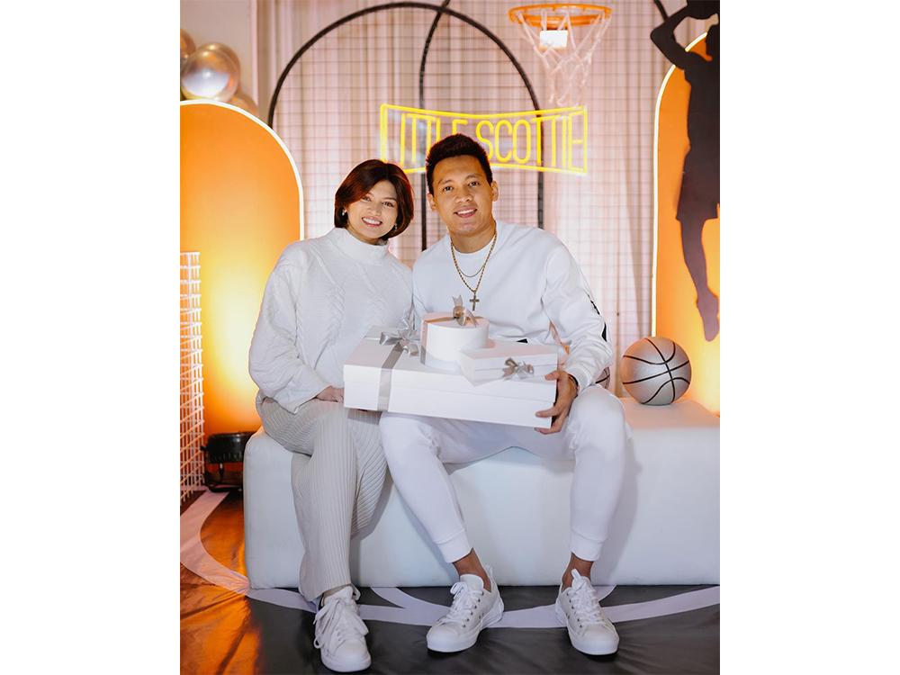 Scottie Thompson and Jinky Serrano's slam dunk baby shower for Little ...