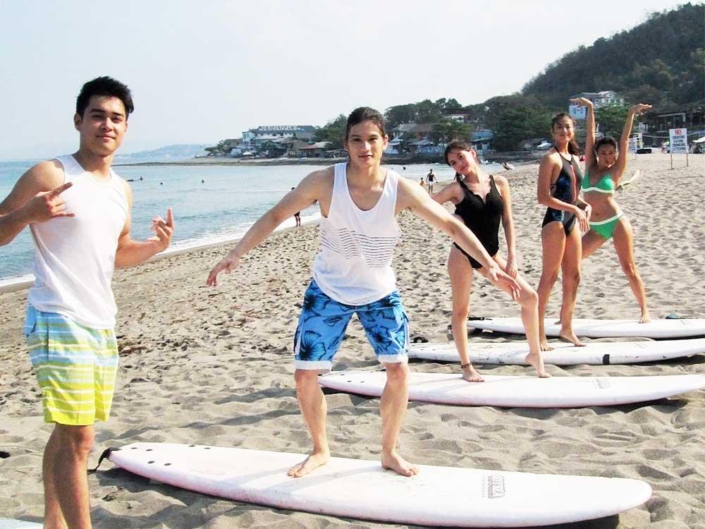 Surfing lessons