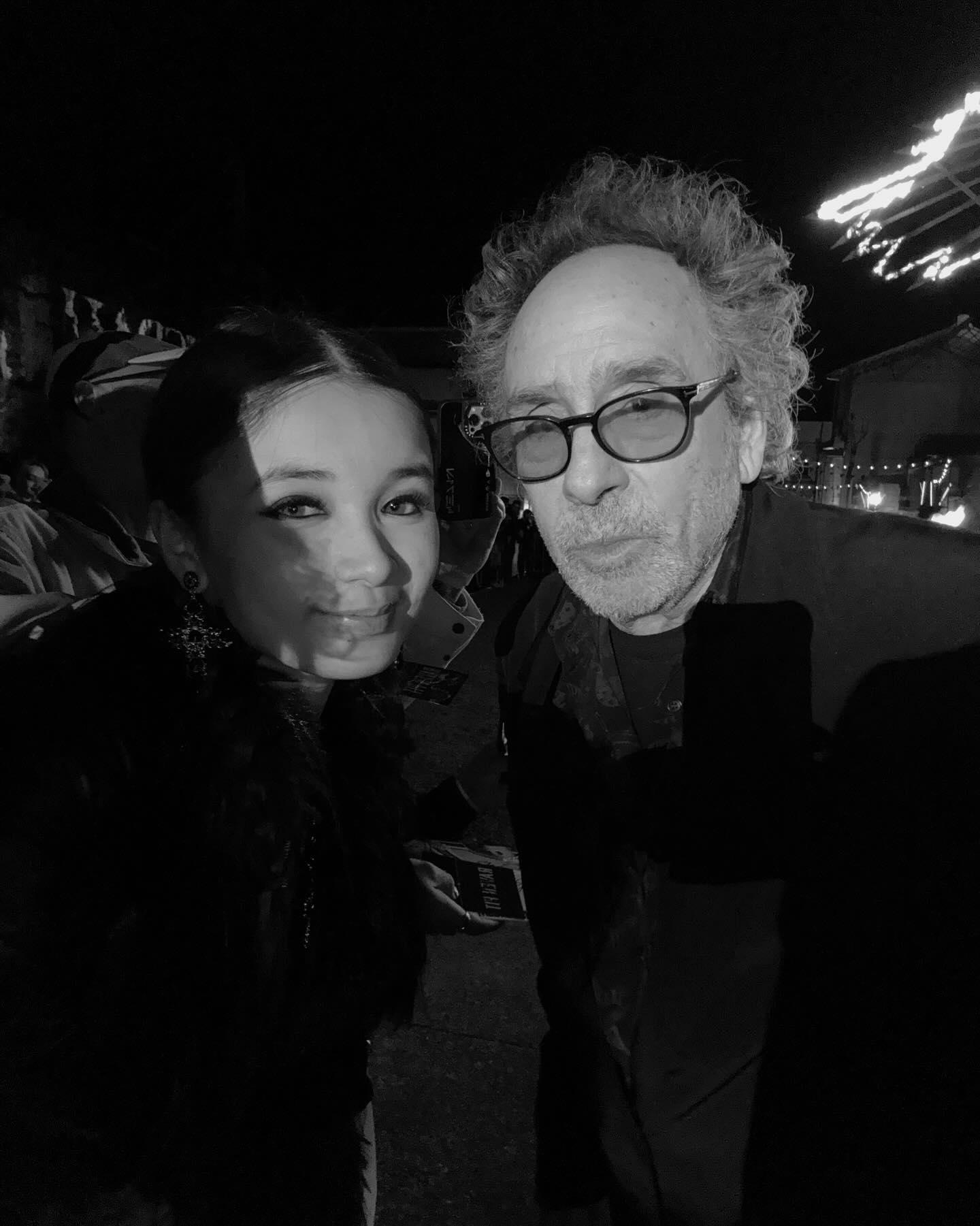 Sofia with Tim Burton