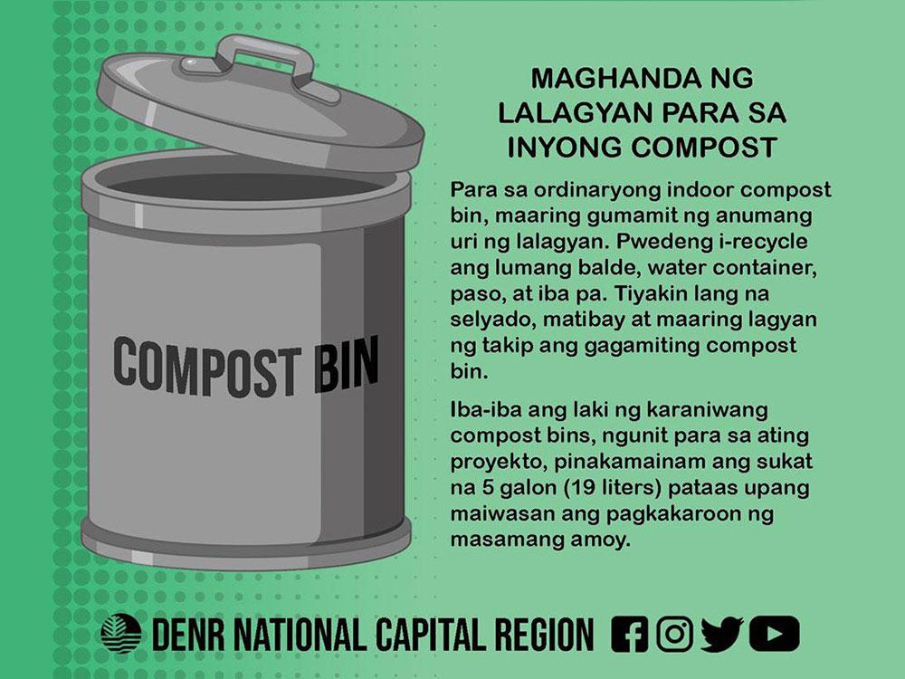 Prepare a bin for your compost