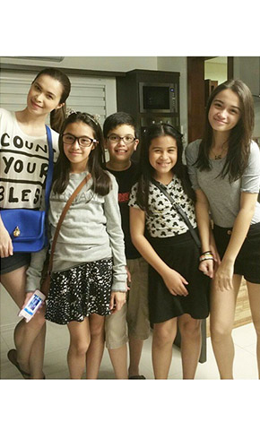 Dinner with the little ones