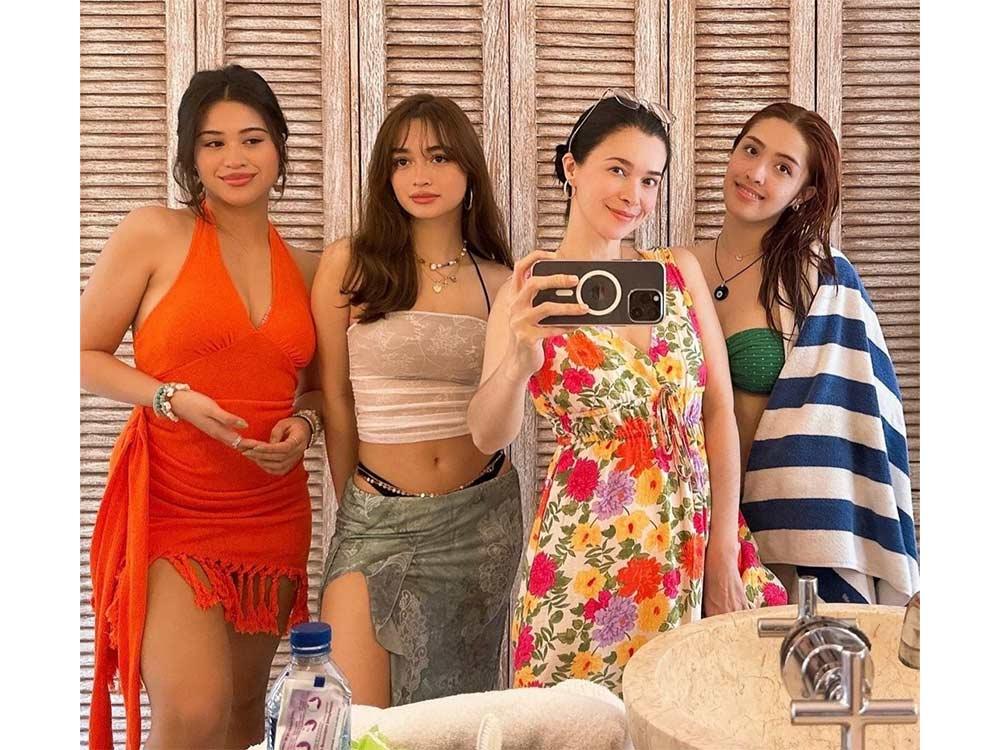 Sunshine Cruz's tropical vacation with daughters Angelina, Sam, and