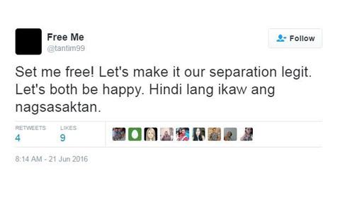 Timothy Tan pleads for freedom from ex-wife, Sunshine Dizon