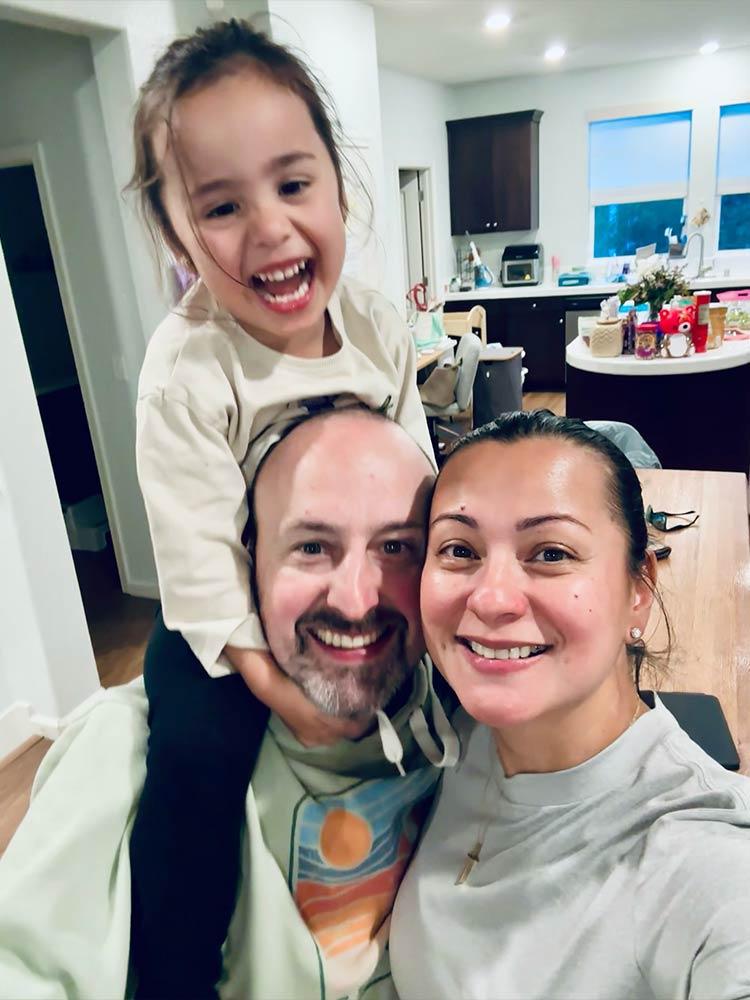 Photos with mom and dad