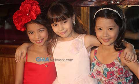 The cast of Munting Heredera come out to play during their thanksgiving party