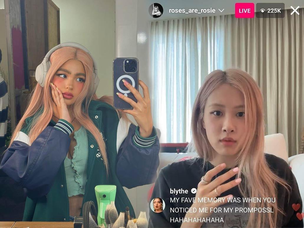 Andrea Brillantes and BLACKPINK's Rose